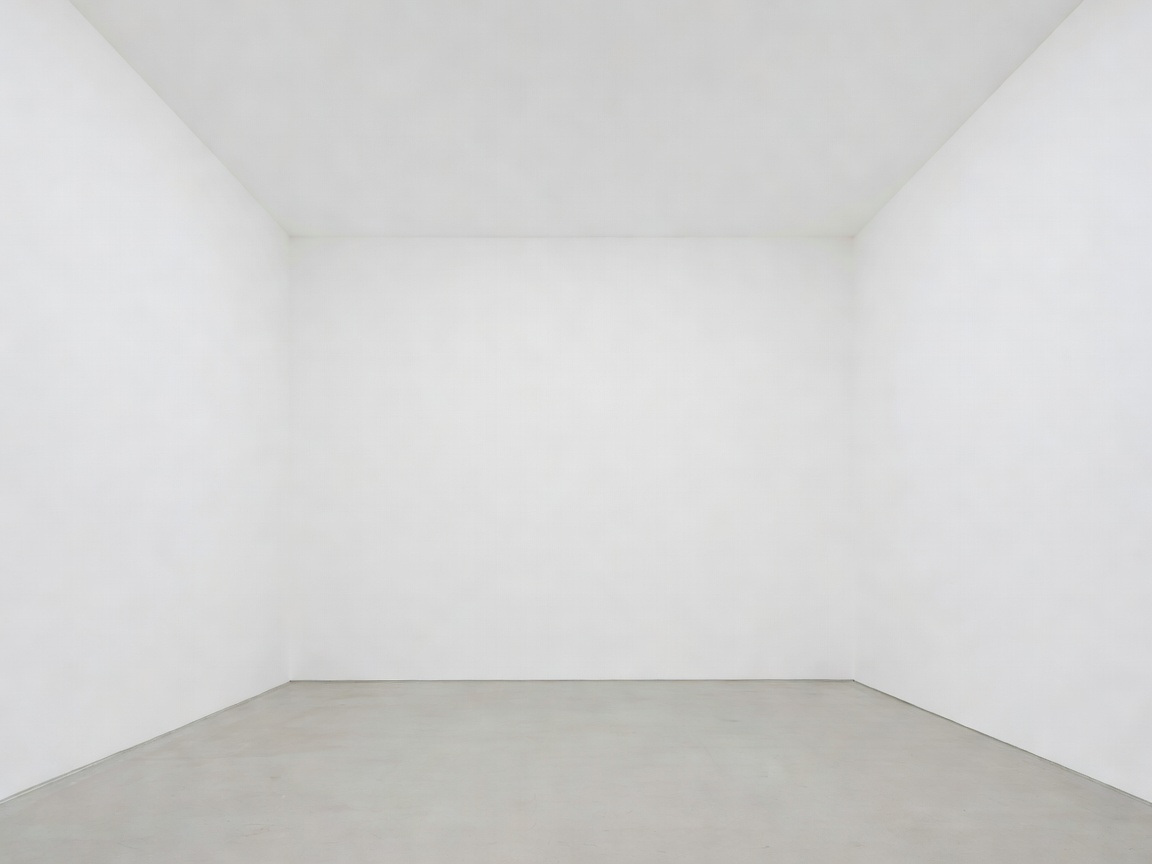 High ceiling minimalist white cube gallery in Berlin Mitte