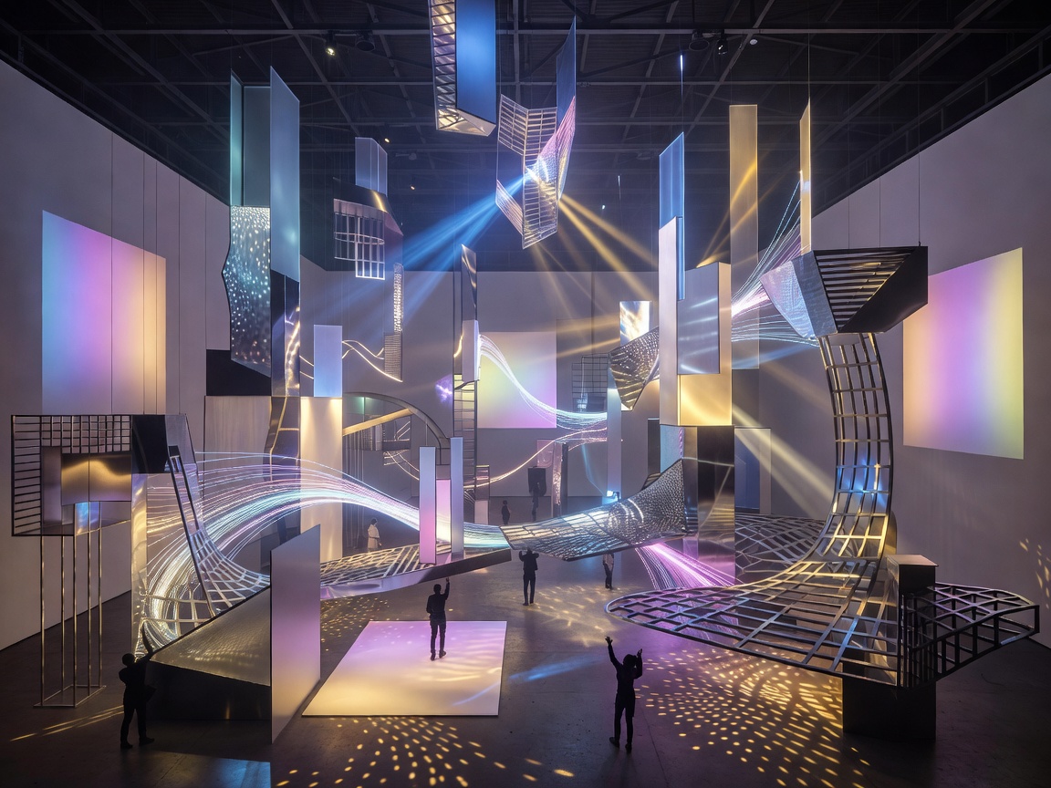 Immersive room-scale light and architectural art installation