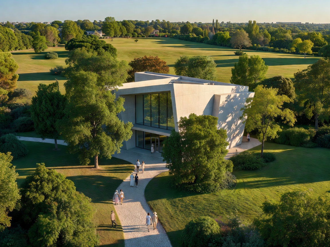 National pavilion at the Venice Biennale surrounded by green parkland
